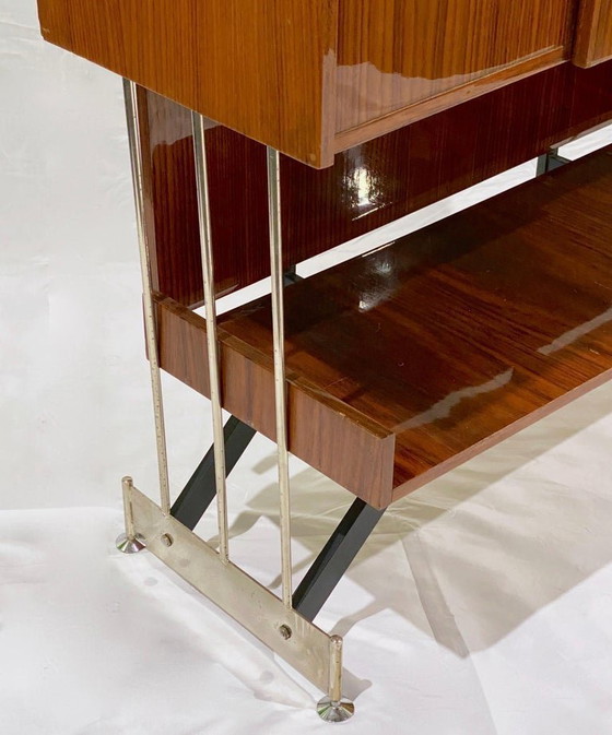 Image 1 of Mobiletto da parete / bar italiano con tavolo pieghevole