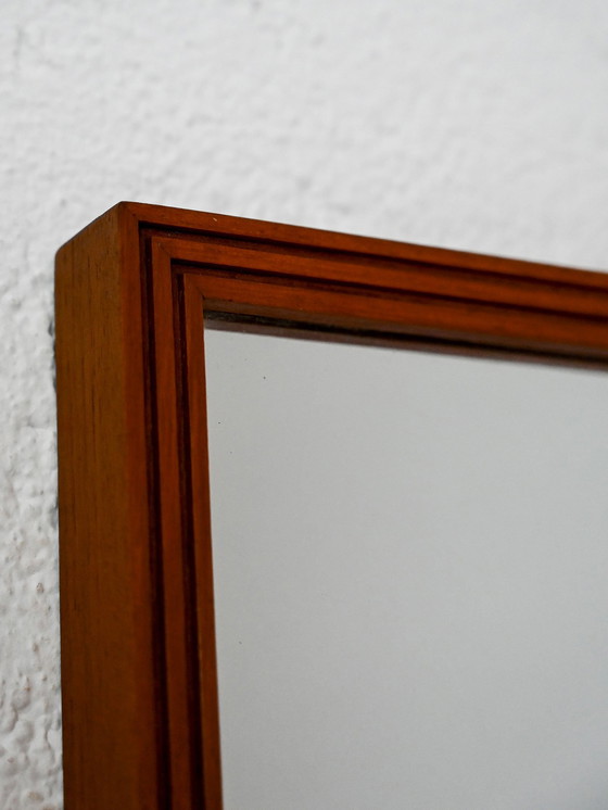 Image 1 of Vintage Scandinavian Teak Mirror, 1950s