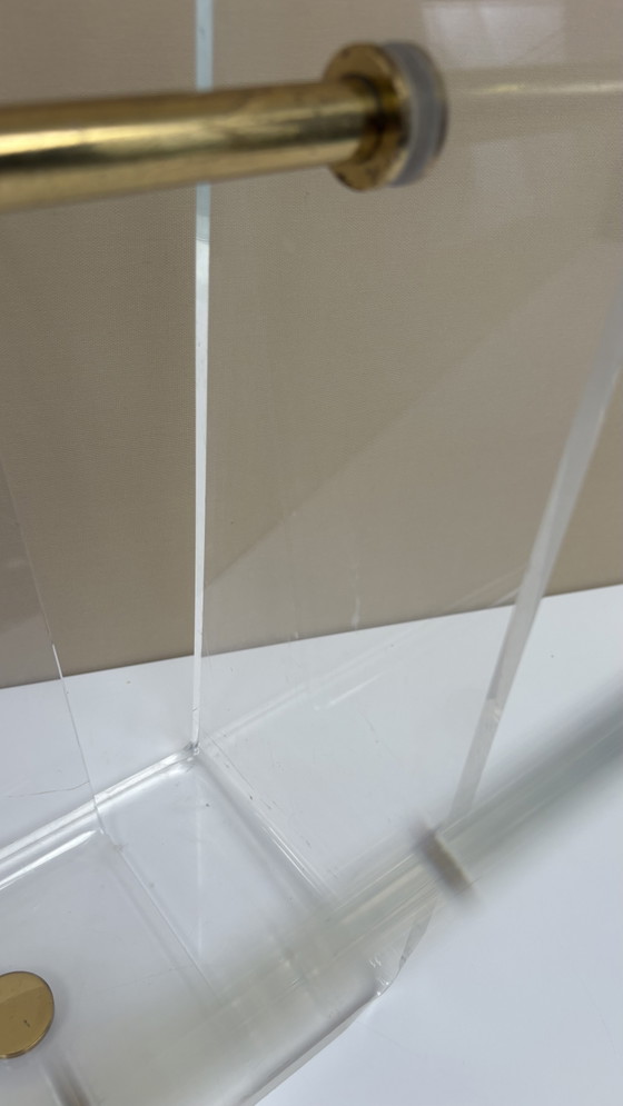 Image 1 of Portariviste vintage in plexiglass acrilico David Lange Roche Bobois