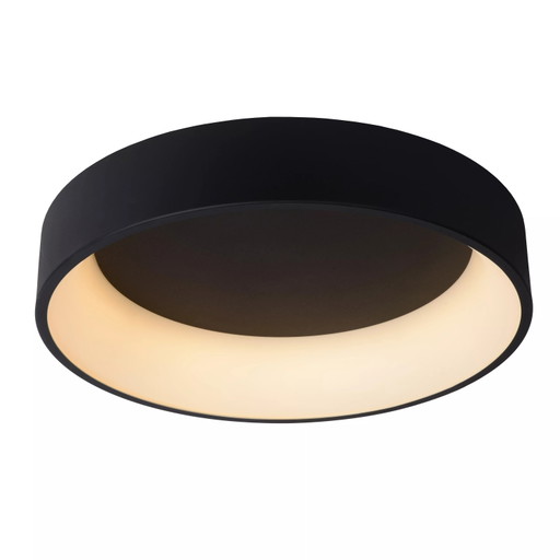 Lucide Talowe LED Plafón Ø 60 cm – Regulable – Negro