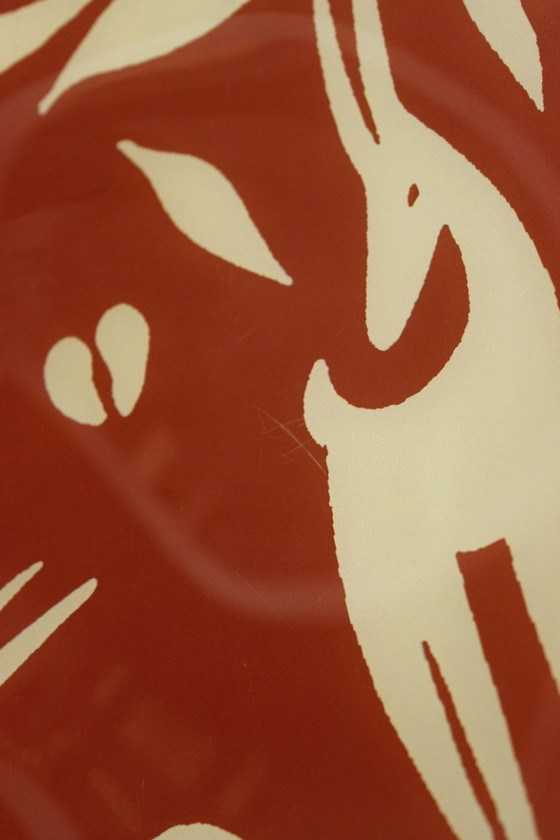 Image 1 of Yves Blayo grande piatto decorativo in vetro design postmoderno Francia anni '90