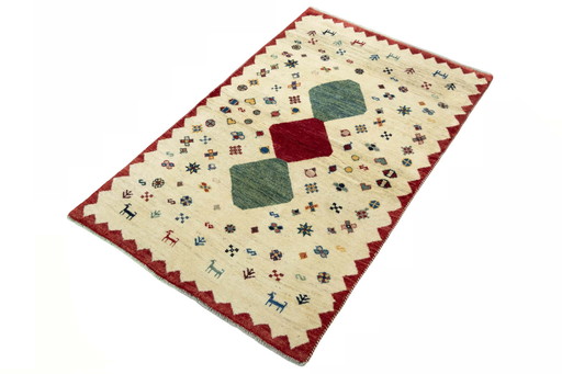 Hand-knotted Gabbeh nomad rug - 167 x 101 cm