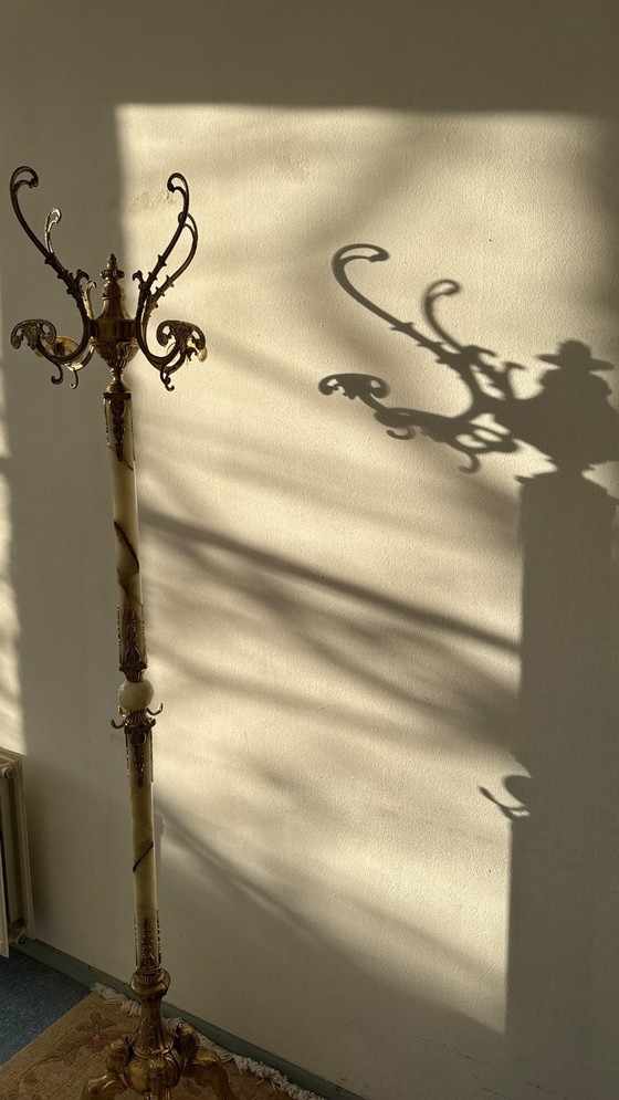 Image 1 of Vintage marble coat rack