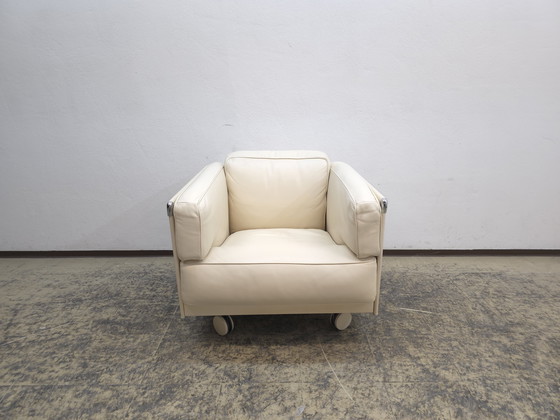 Image 1 of Fauteuil Poltrona Frau Twice Designer Fauteuil en cuir