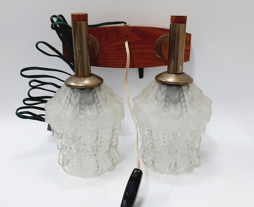 Vintage double wall light (sconce)