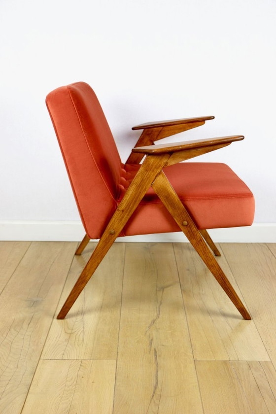 Image 1 of Poltrona Bunny, anni '70, color mattone, design J. Chierowski