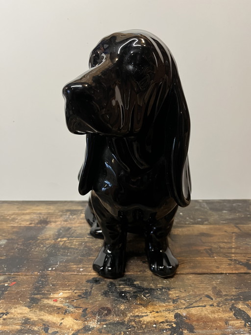 Vintage Pottery Basset Dog