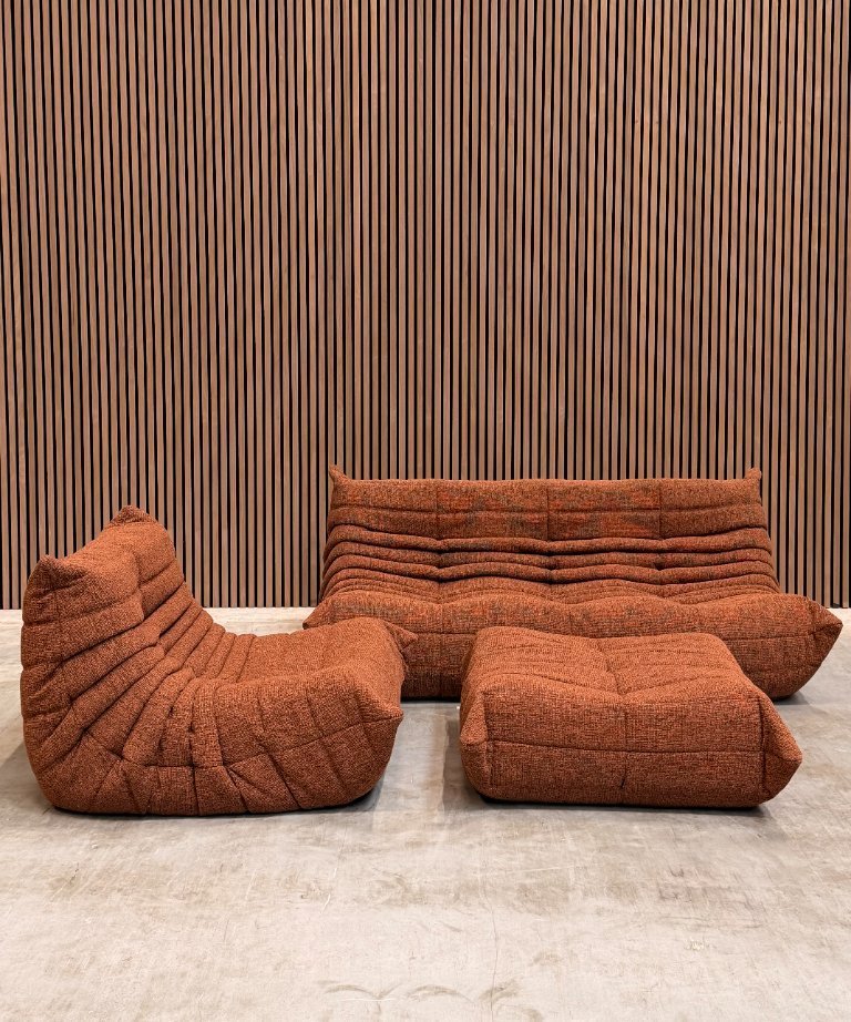 Ligne Roset Togo Modular Set | Woolblend Brown Red | €6,850 | Whoppah