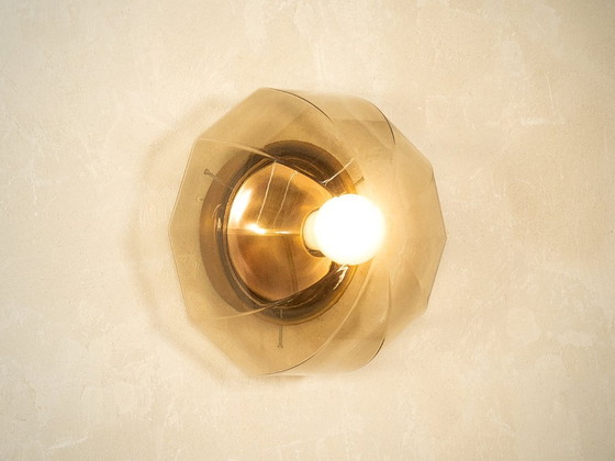 Jaren 70 wandlamp, plafondlamp – Wandlampen, Glas (photo 2 of 6)