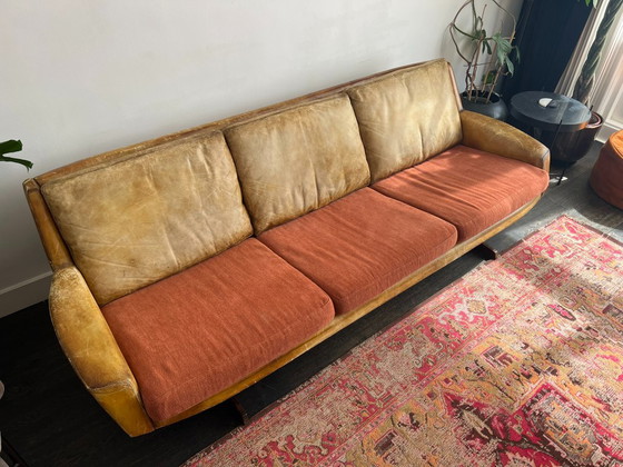 Sofá Mid-Century Fredrik A. Kayser Modelo 807 – Sofás de 3 plazas, Textile, Wood (photo 6 of 20)