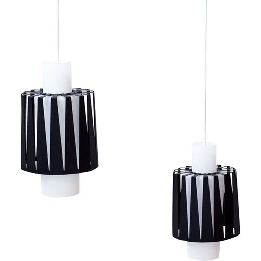 Coppia di lampade a sospensione vintage di ASEA, anni '50