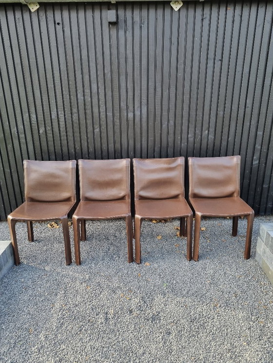 Image 1 of 4 sedie Cassina marrone scuro