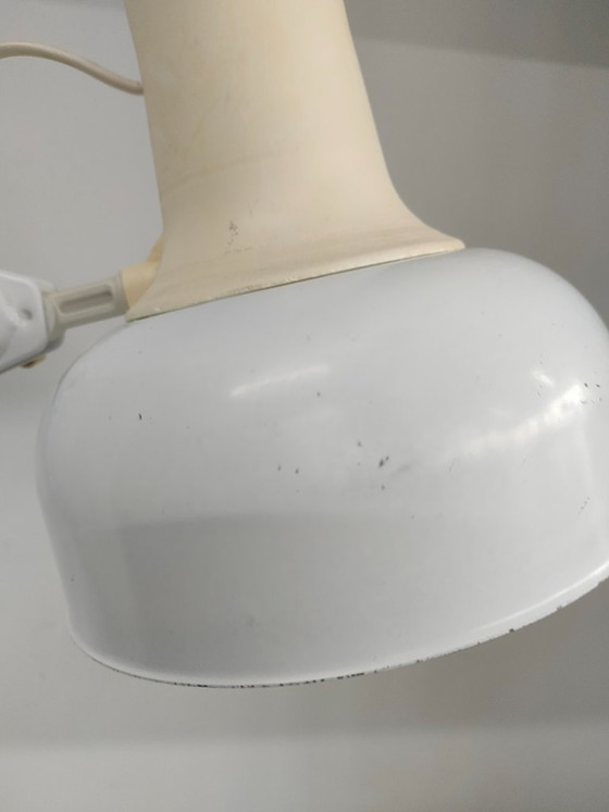 Image 1 of Scissor lamp Desk lamp Lival P12 white Finland 1970s