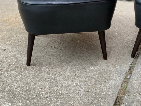 Set of Mid-Century Sky Black Cocktail Chairs, 1950s – Armchairs, Mid Century Modern (photo 5 of 5)