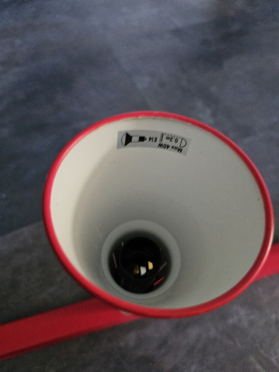 Image 1 of Ikea KVART, vintage rail with 3 flexible spotlights