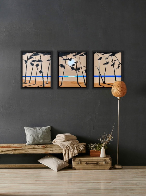 Acrylic Triptych 120x50 – Paintings & Drawings, Canvas (photo 16 of 16)