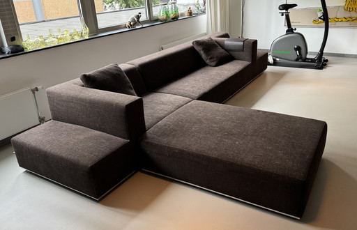 Sur & Plus designer sofa in chocolate brown