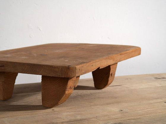 Antique low square table (c.1920) #9, Side tables, Wood, Brown, Rustic (photo 14 of 19)