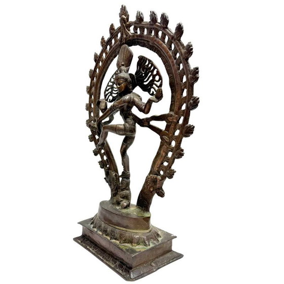 Shiva Nataraja statue early 20th century in bronze – India – cosmic dance – lot 477 – Sculpture (photo 7 of 10)
