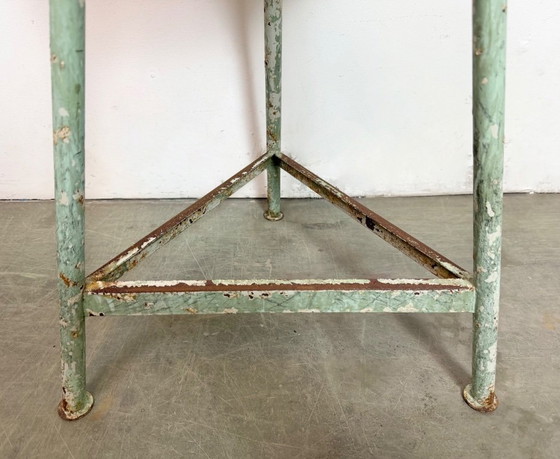 Image 1 of Sgabello da officina industriale verde, anni '60