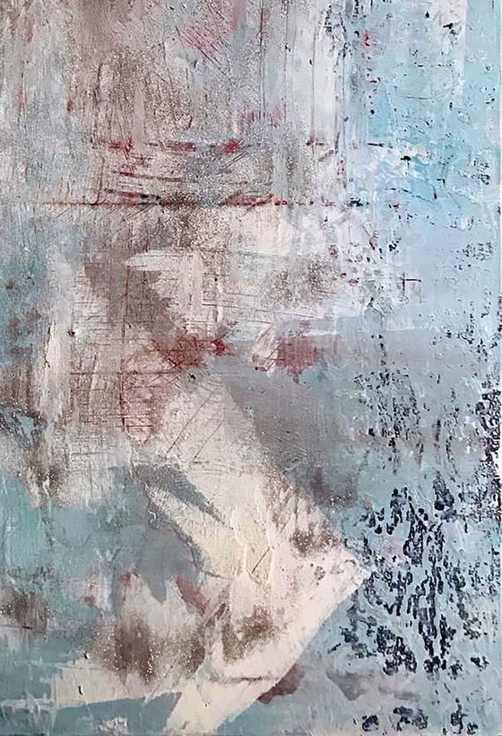 Image 1 of Original Acrylic Painting Abstract Expressionism Summer Cool