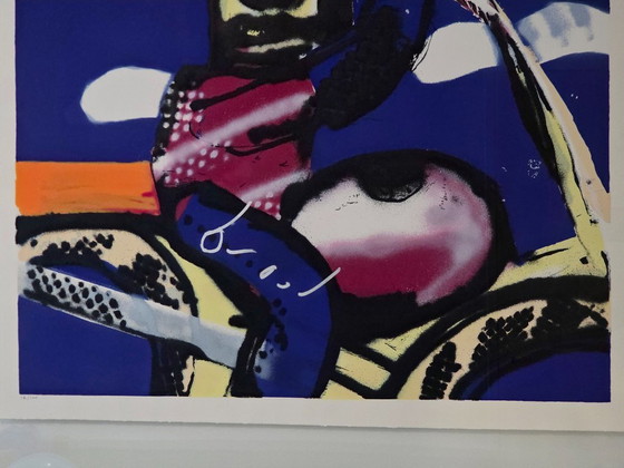 Image 1 of Herman Brood - Moteur - 16/100 - Signé à la main