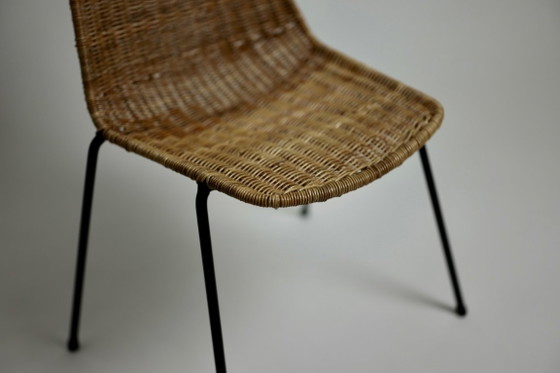 Vintage Basket Chair Gian Franco Legler, 1960s – Dining chairs, Iron, Wicker (photo 6 of 17)