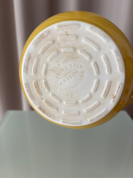 Vintage Villeroy & Boch gele theepot – gemaakt in Luxemburg – villeroy boch, Tafelaccessoires, Ceramic (photo 4 of 10)