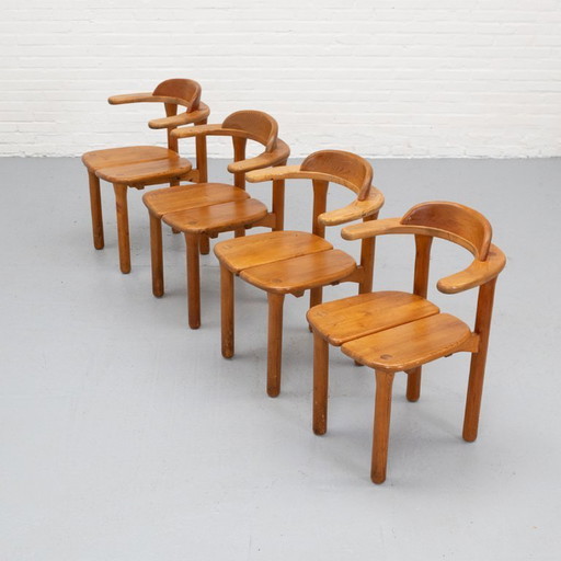Set van 4 Team 7 Opus Eetkamerstoelen '80s