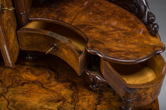 Escritorio Tocador Antiguo Louis Philippe de Nogal, 1860 – Wood (photo 9 of 28)