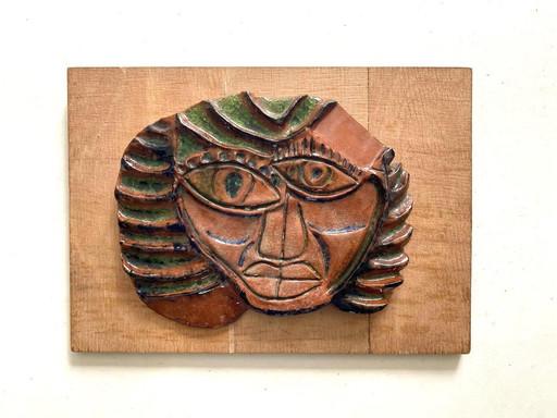 Ceramic wall object - signed Eduardo '79