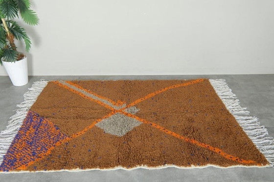 Image 1 of Traditioneller handgewebter Berberteppich, Größe 1,5/2,5 m