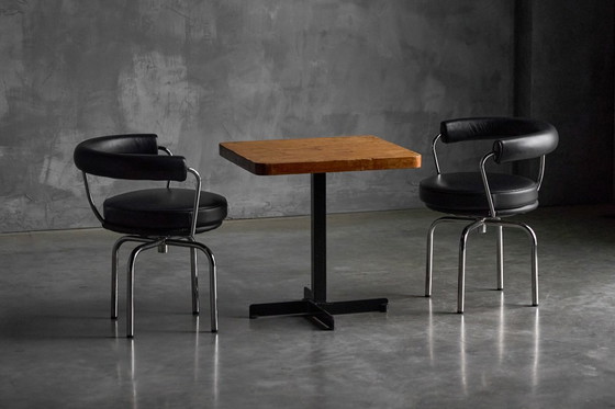 Image 1 of LC7 Stühle von Charlotte Perriand, Le Corbusier und Pierre Jeanneret für Cassina, Italien, 1980er Jahre
