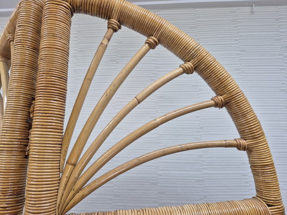 Vintage rattan with bamboo room screen/room divider. – Wicker (photo 8 of 11)