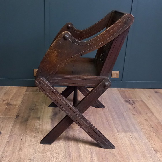 Image 1 of Antieke Glastonbury Priesterstoel