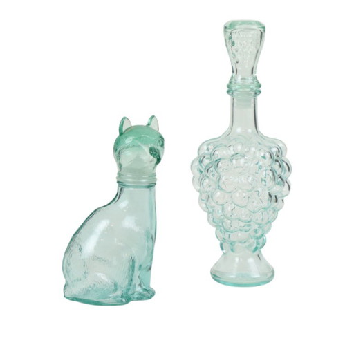 Grappolo d'Uva Italiana e Caraffa Gatto Vino Vetreria Etrusca – glazen karaffen, Glass (photo 2 of 15)