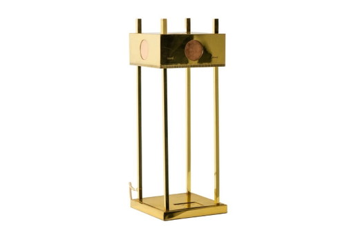 Gold-plated brass and copper lamp, 1936 Olympic Games