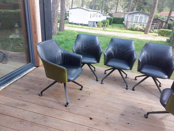 Image 1 of 6 Leolux dining chairs