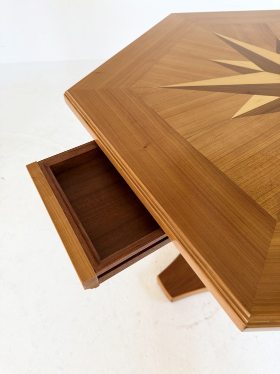 Vintage Hexagonal Teak Dining Table ‘70s – Wood (photo 8 of 14)