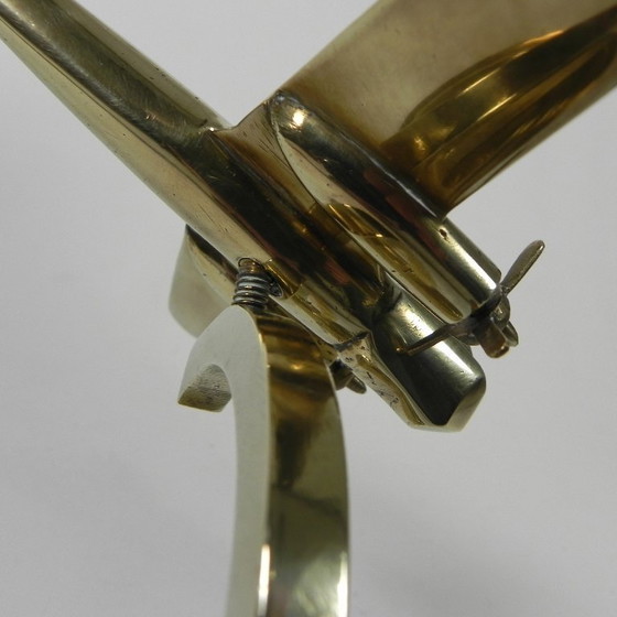 Image 1 of Messingmodell eines Mosquito-Flugzeugs, 1960er Jahre