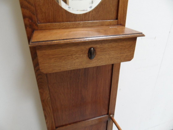 Image 1 of Art Deco staande kapstok met spiegel