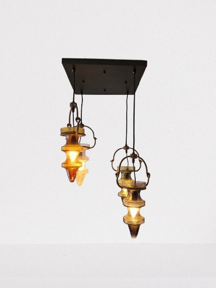 Lampada a sospensione vintage "Stalactite" Nanny Still – 4 Calici (Anni '60) – Lampade a sospensione (photo 5 of 7)