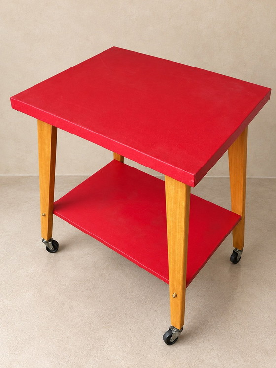 Carrello di servizio francese vintage degli anni '50-'60 – Mobili TV, Legno, Altro (photo 5 of 6)