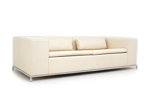 De Sede DS 7 Desede Sofa Couch Zweisitzer Leder Beige Klassiker