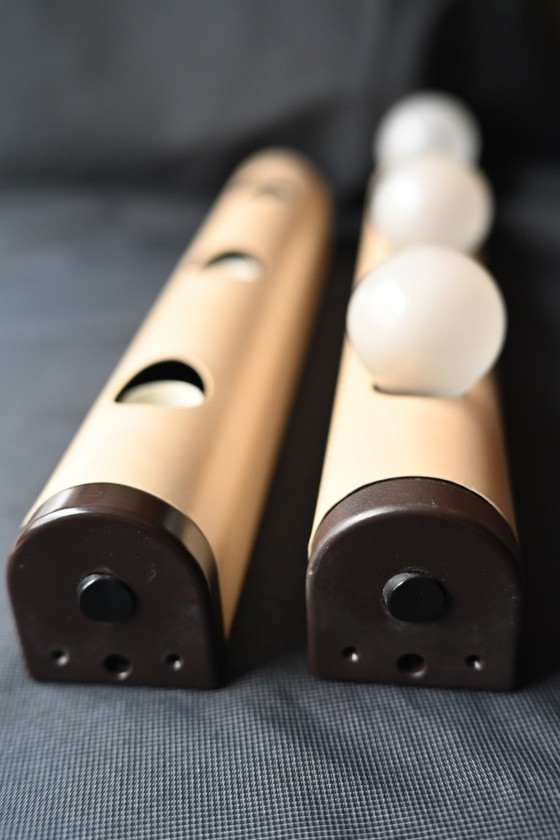 Image 1 of Lampade a specchio d'epoca - Lampade da trucco per il teatro