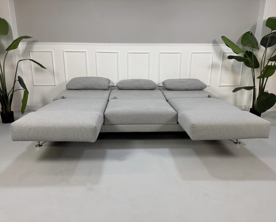 Image 1 of Sofá cama de 3 plazas Brühl Moule, color gris, de diseño