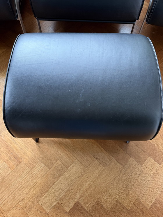 Image 1 of 4 sillas de diseño Elba de Franco Raggi con 2 otomanas.
