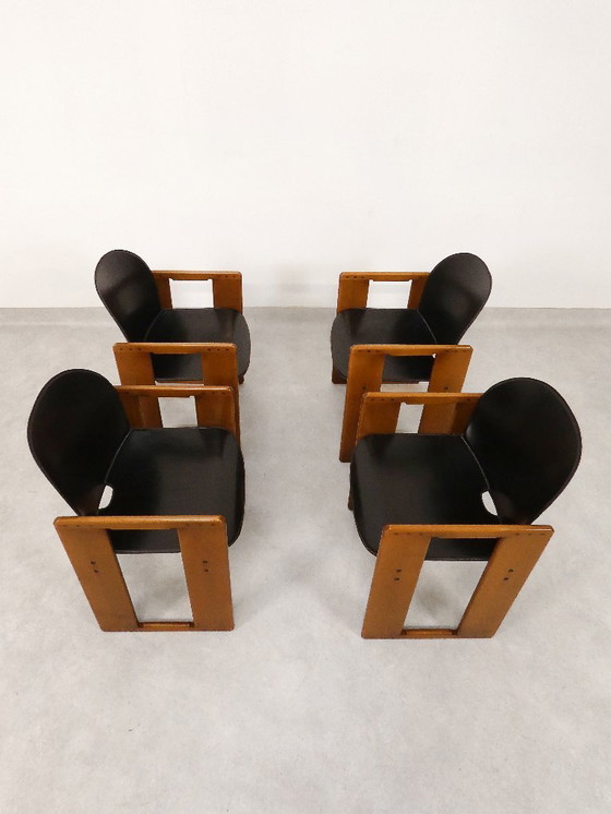 Image 1 of 4 sedie da pranzo - 'Dialogo' - Afra & Tobia Scarpa