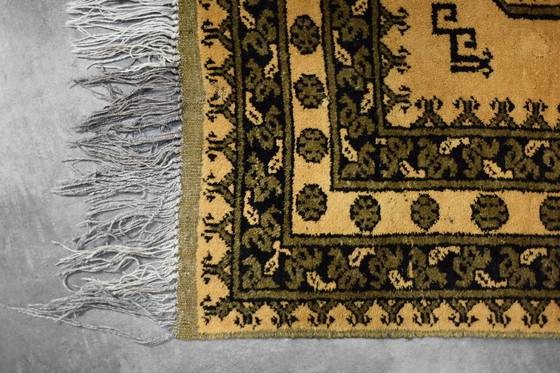 Image 1 of Handgewebter orientalischer afghanischer Gold-Ersari-Teppich, 1930er Jahre