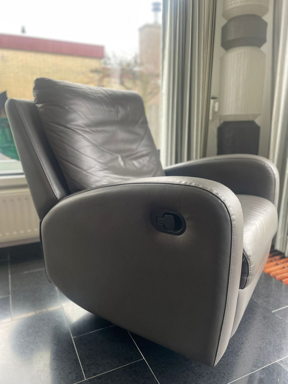 Image 1 of 2 x Natuzzi Swivel Reclining Chairs